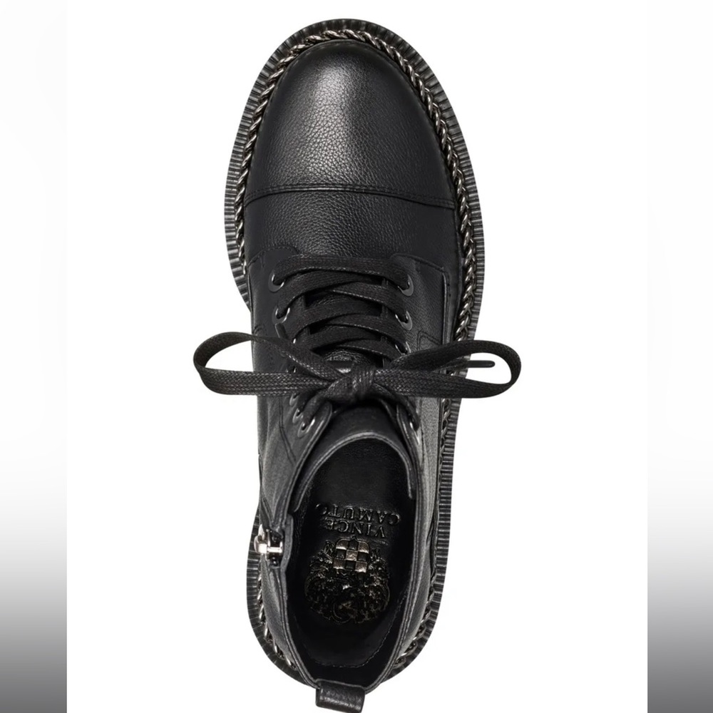 VINCE CAMUTO Mindita Chain Trim Combat Boot - Picture 5 of 13
